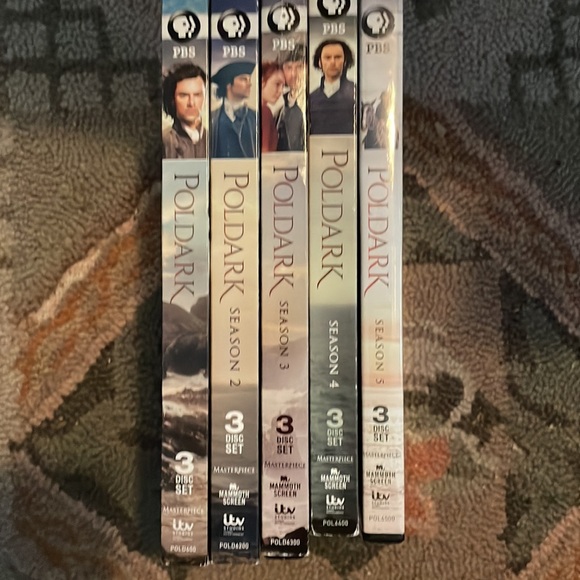 Poldark Seasons 1,2,3,4,5 two aren’t even open - Picture 2 of 2
